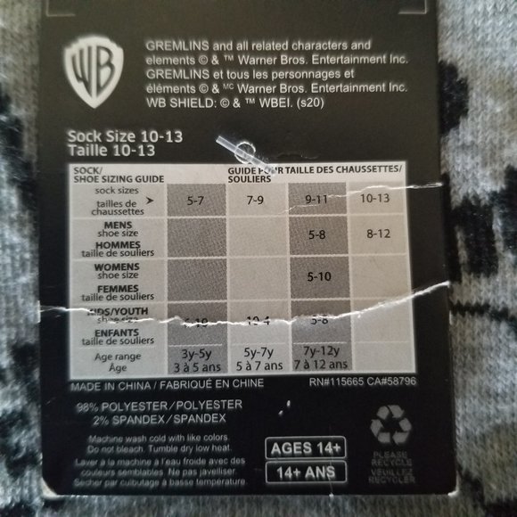 Gremlin Socks (Warner Brothers) - Picture 4 of 4
